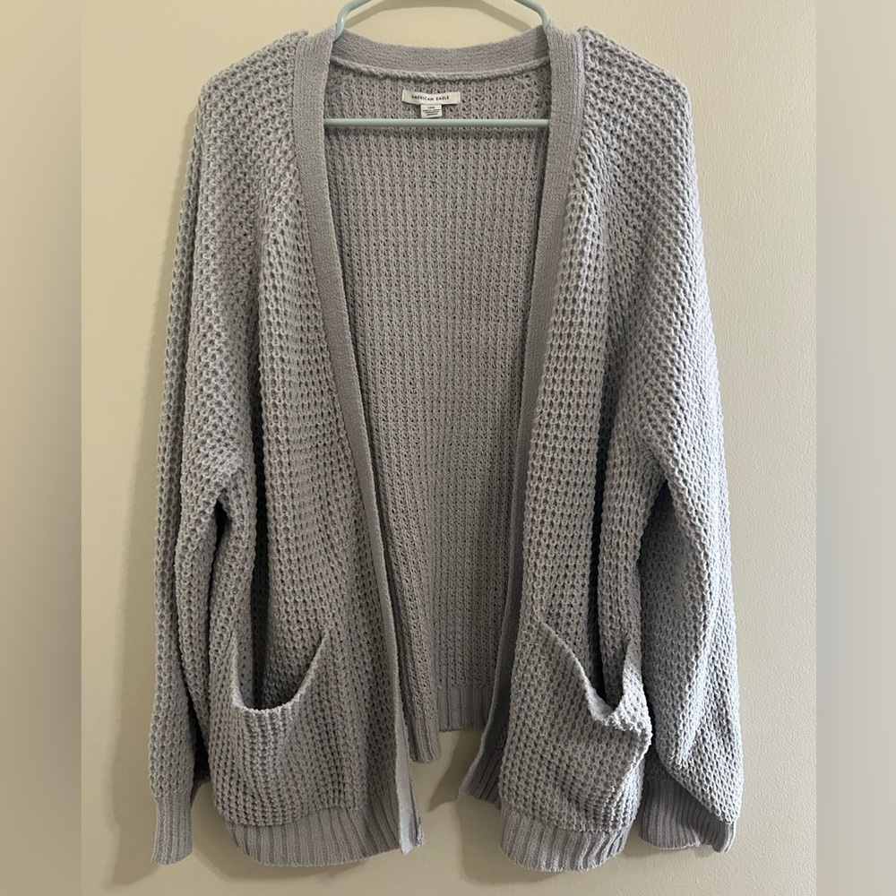 American Eagle Grey Cardigan NWOT